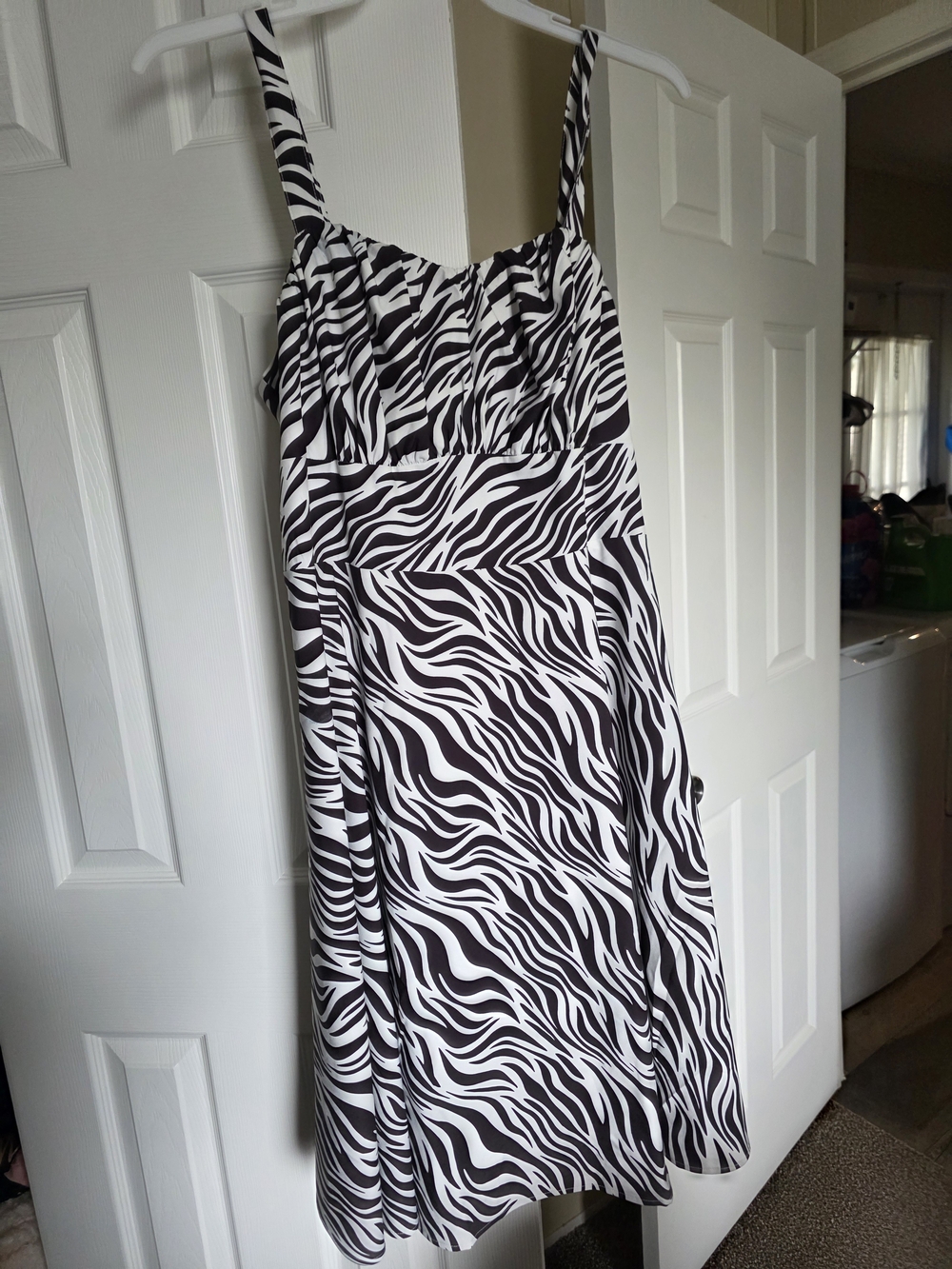 Black & White Zebra Print Sundress